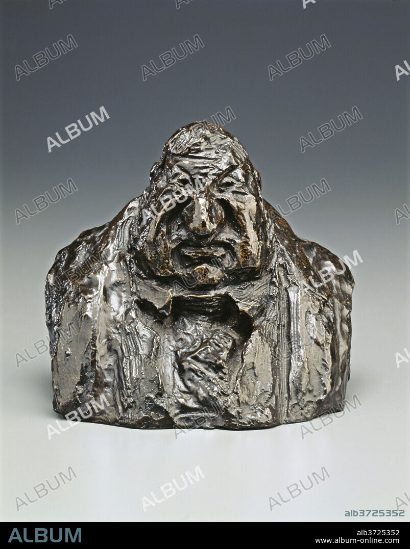 HONORE DAUMIER. Jean-Marie Fruchard. Dated: model c. 1832/1835, cast 1929/1930. Dimensions: overall: 12.7 x 14.5 x 11.8 cm (5 x 5 11/16 x 4 5/8 in.). Medium: bronze.