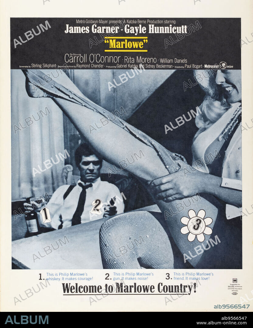 Poster of MARLOWE, 1969, directed by PAUL BOGART. Copyright M.G.M.