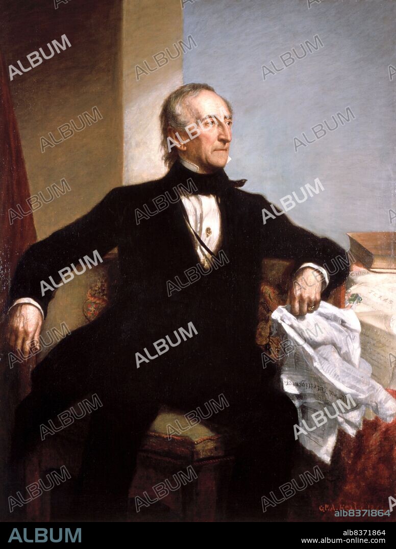John Tyler (March 29, 1790 January 18, 1862) was the tenth President of the United States (184145). He was also, briefly, the tenth vice president (1841), elected to that office on the 1840 Whig ticket with William Henry Harrison.<br/><br/>. Tyler became president after Harrison's death in April 1841, only a month after the start of the new administration. Known to that point as a supporter of states' rights, which endeared him to his fellow Virginians, his actions as president showed that he was willing to back nationalist policies as long as they did not infringe on the powers of the states. A firm believer in manifest destiny, President Tyler sought to strengthen and preserve the Union through territorial expansion, most notably the annexation of the independent Republic of Texas in his last days in office.