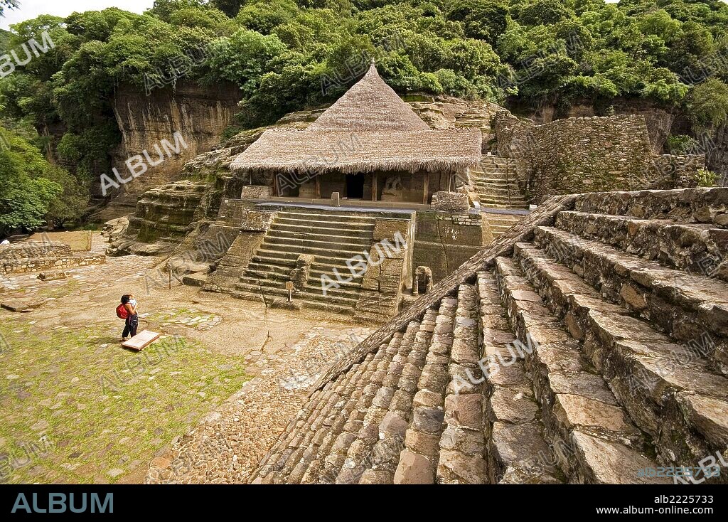 Templo azteca de Malinalco(s.XV).Malinalco. Estado de Morelos .México.