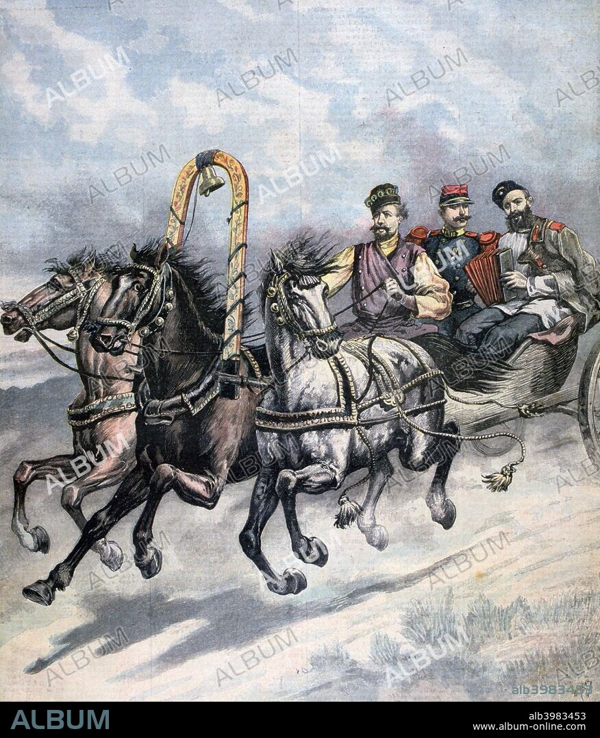 Franco-Russian Alliance, 1893. Dual Alliance was a political and military pact that developed from friendly contacts in 1891 to a Military Convention in 1892 and a formal Treaty in 1894. A print from the Le Petit Journal, 16th September 1893.