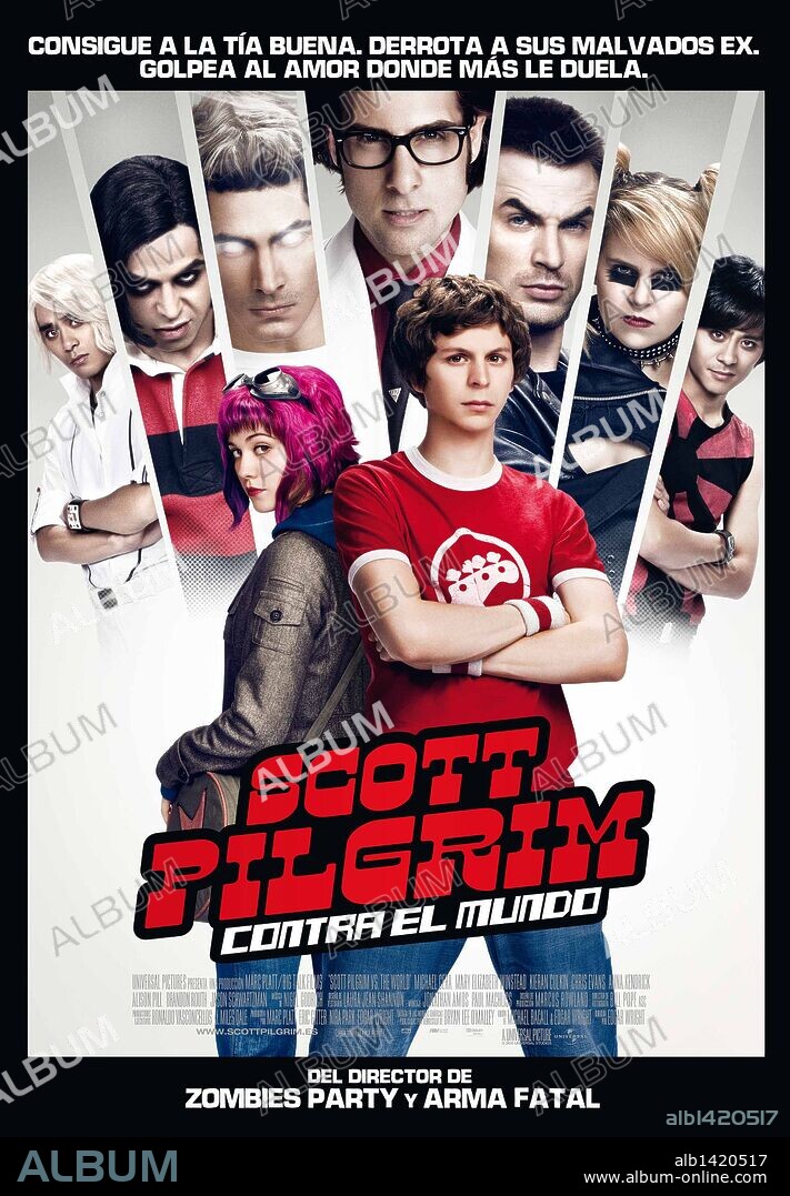 Poster de SCOTT PILGRIM CONTRA EL MUNDO, 2010 (SCOTT PILGRIM VS. THE WORLD), dirigida por EDGAR WRIGHT. Copyright MARC PLATT PRODUCTIONS.