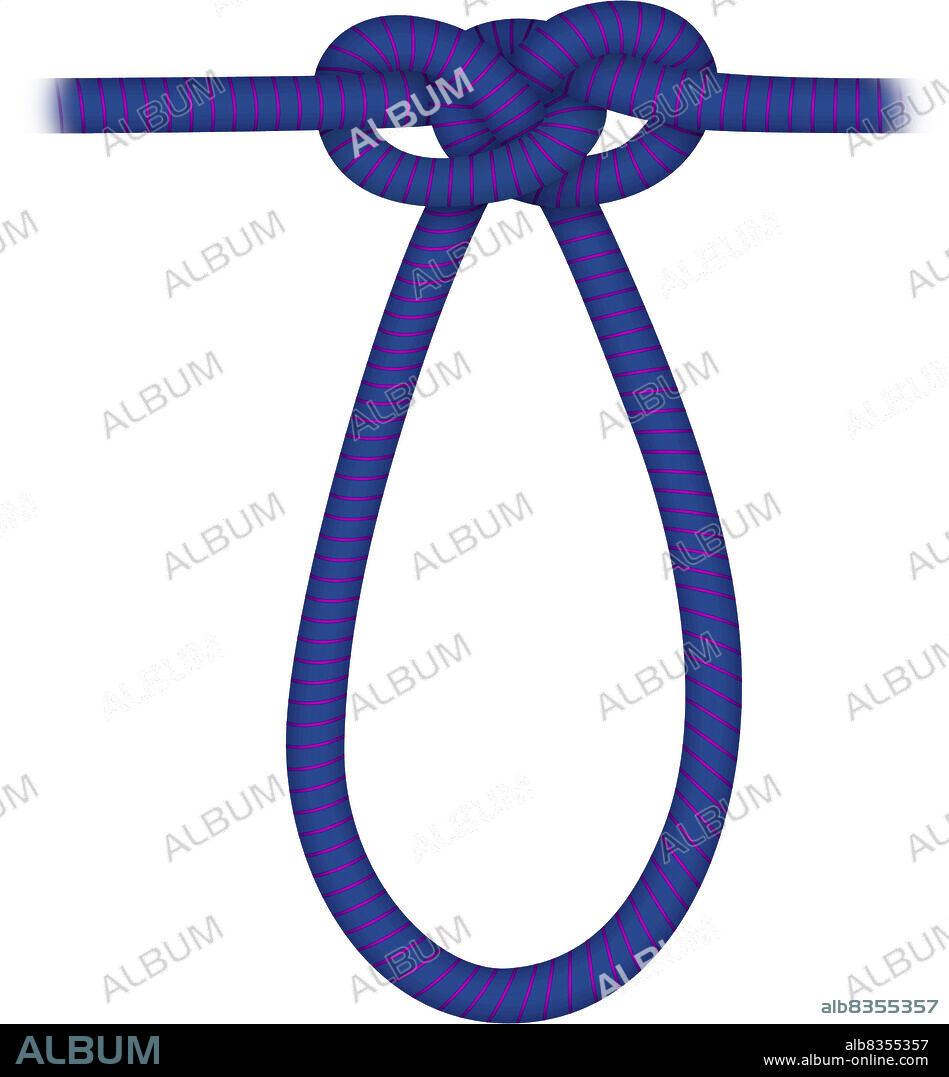 Self-locking knot easy to untie even when the rope is wet.