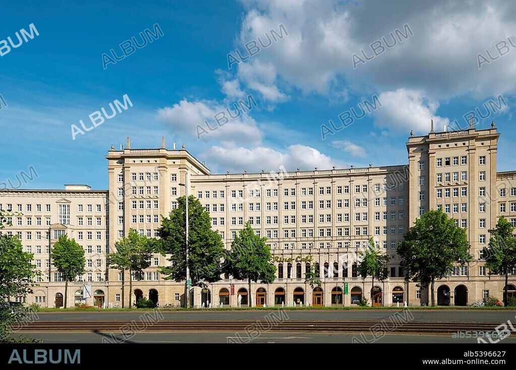 Ring-building, Socialist Classicism, Leipzig, Saxony, Germany, Europe.