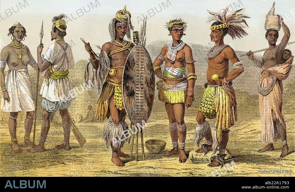 People Of Ethiopian Race In The Late 19Th Century.