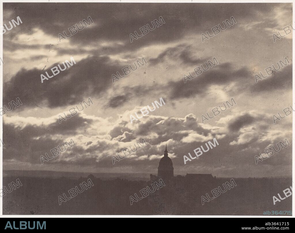 Etude de ciel. Artist: Charles Marville (French, Paris 1813-1879 Paris). Dimensions: Image: 15.4 x 21 cm (6 1/16 x 8 1/4 in.)
Mount: 31.1 x 43.5 cm (12 1/4 x 17 1/8 in.). Date: 1855-56.