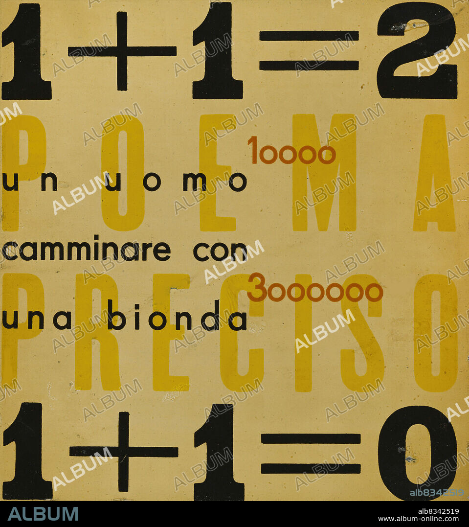 EMILIO FILIPPO TOMMASO MARINETTI. Parole in libertà.