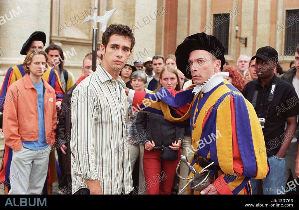 JACOB PITTS, JOEL KIRBY y SCOTT MECHLOWICZ en EUROTRIP, 2004, dirigida por JEFF SCHAFFER. Copyright TM & DREAMWORKS / VAVRA, ZDENEK.