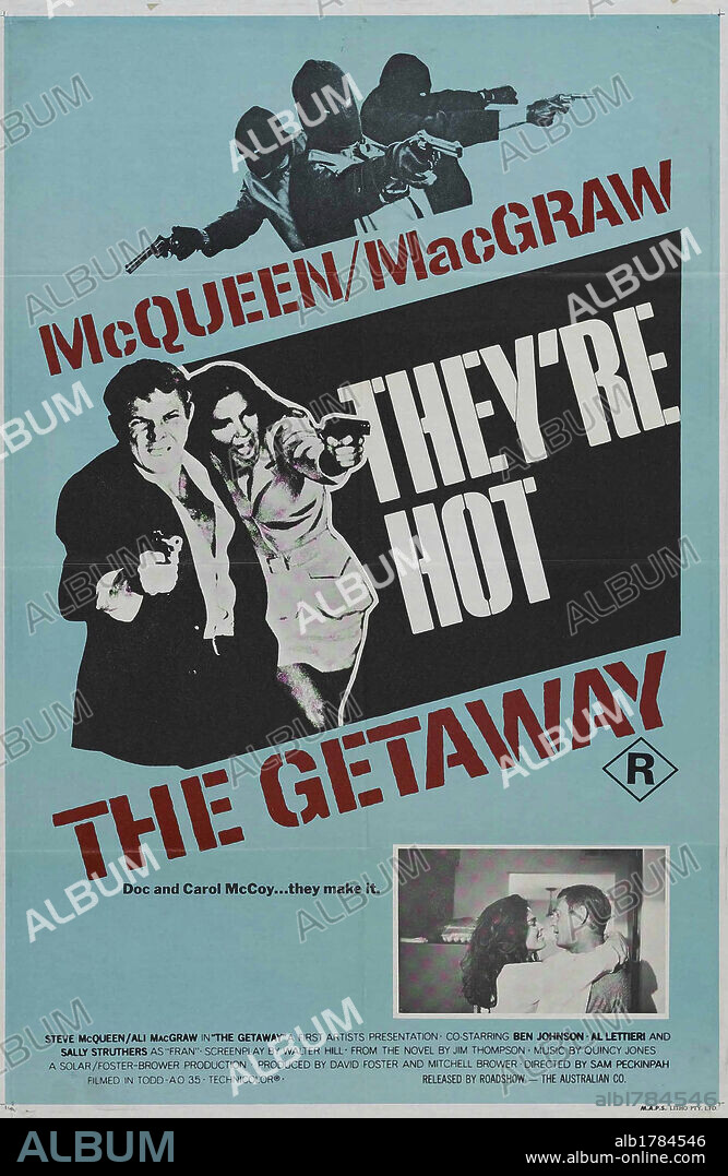 Poster of THE GETAWAY, 1972, directed by SAM PECKINPAH. Copyright WARNER BROTHERS.
