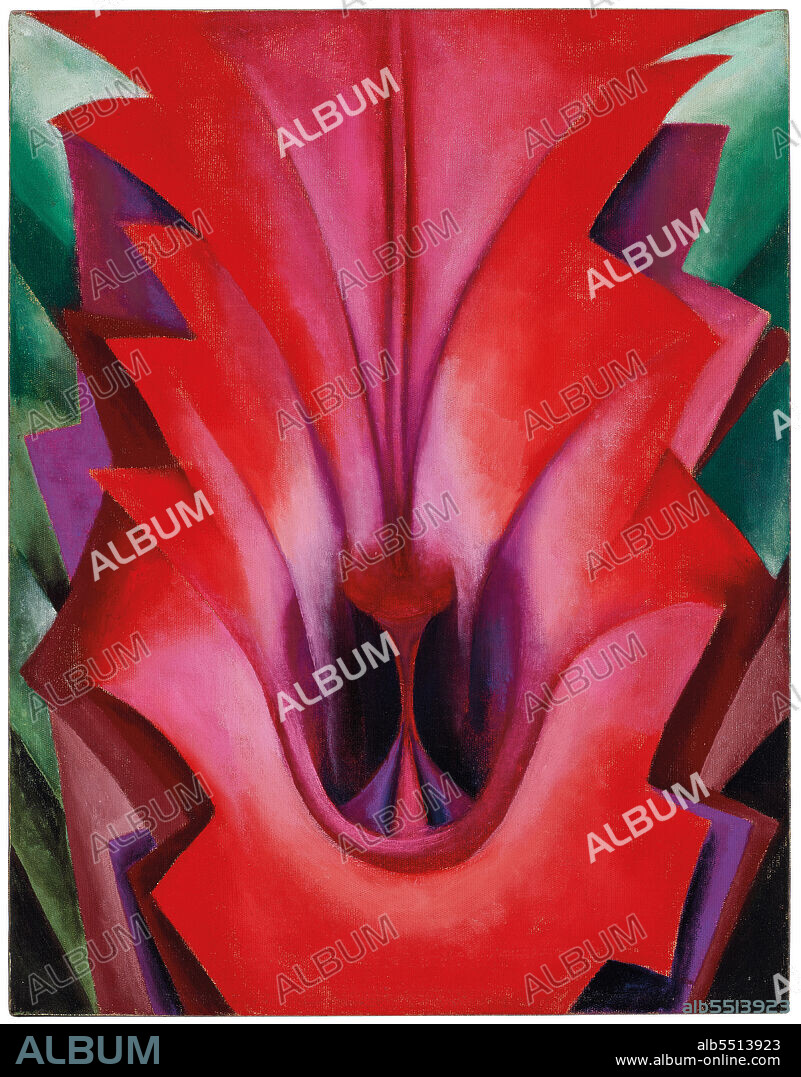 GEORGIA O'KEEFFE. Inside Red Canna.