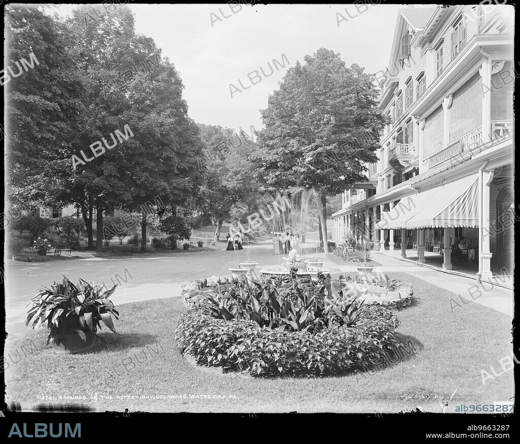 Grounds of the Kittatinny House, Delaware Water Gap, Pa., c1905. Resort hotel.