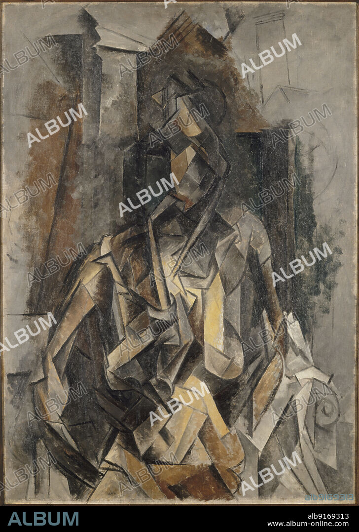 PABLO PICASSO. Femme assise dans un fauteuil.