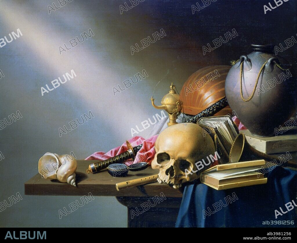'An Allegory of the Vanities of Human Life', c1640. Found in the collection of the National Gallery, London.