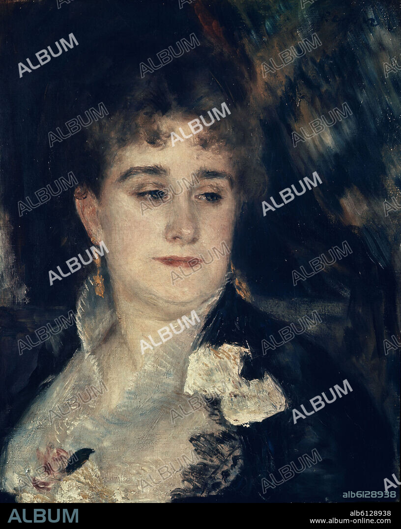 AUGUSTE RENOIR. 'Portrait of Madame Charpentier', 1876-1877, Oil on canvas, 46 x 38 cm.