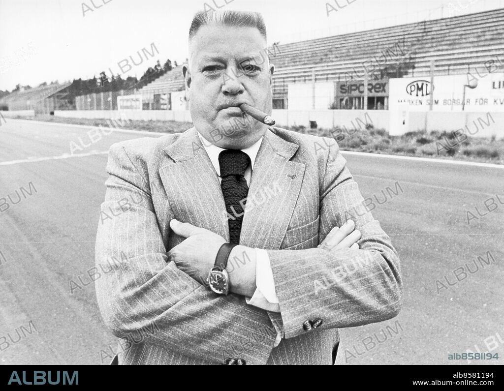 ANDERSTORP 1979-06-13.. Sven Smokey Åsberg - var med och startade Scandinavian Raceway i Anderstorp, död i oktober 1992. *** Local Caption *** GP Foto: Bengt Kjellin / Kamerareportage / TT / Kod: 2524.