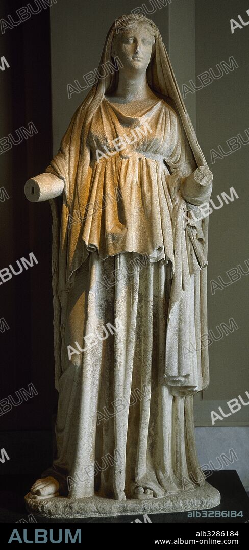 Cleopatra VII Philopator (69-30BC). Queen of Ptolemaic Kingdom of Egypt. Statue from Prusias ad Hypium city, Turkey. 2nd century AD. Istanbul Archaeological Museums. Turkey.