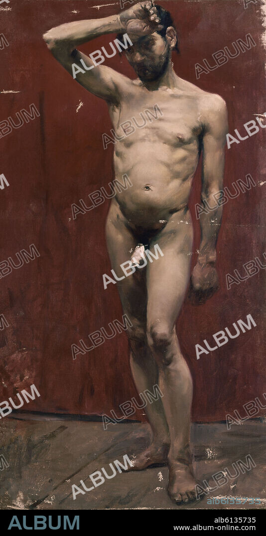 JOSE MARIA RODRIGUEZ ACOSTA. DESNUDO-S XIX/XX PINTURA ESPAÑOLA-ACADEMIA.