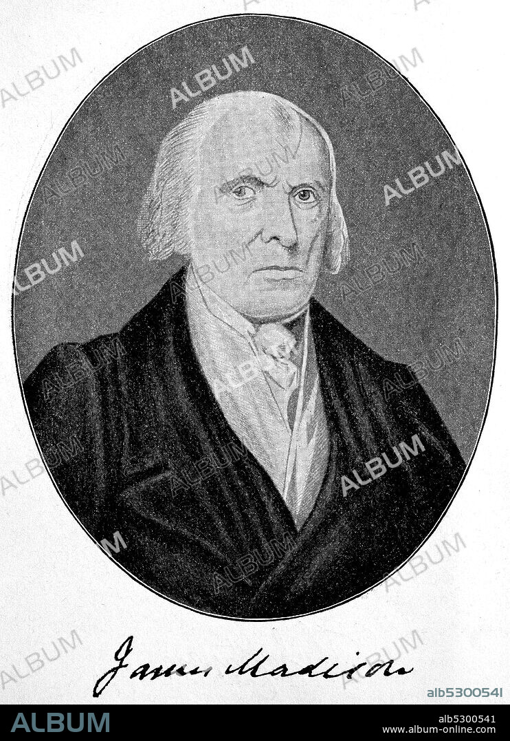 James Madison Jr., March 16, 1751 - June 28, 1836, was an American statesman, lawyer, diplomat, philosopher and Founding Father who served as the fourth president of the United States from 1809 to 1817.