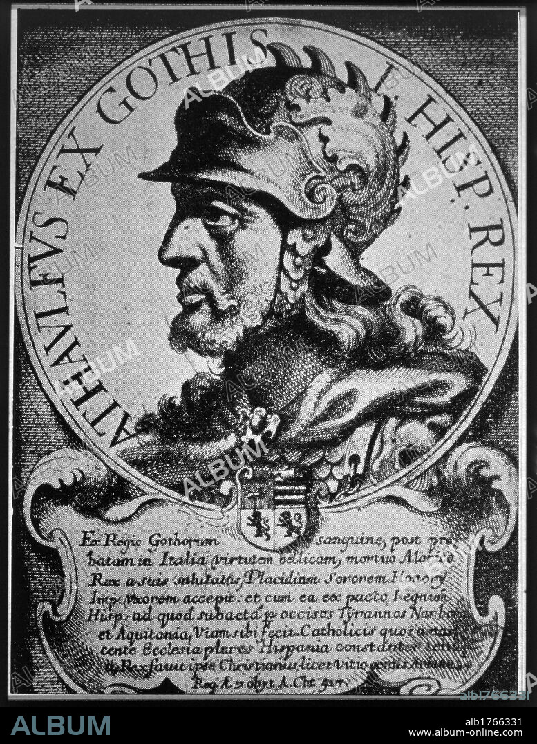 Ataulfo. Rey visigodo de 412 a 415. España. S.V.