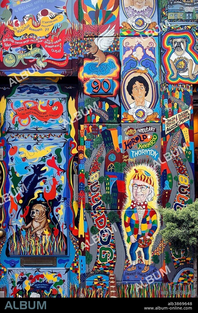 Facade of The Bulldog coffee house, Amsterdam, province of North Holland, The Netherlands