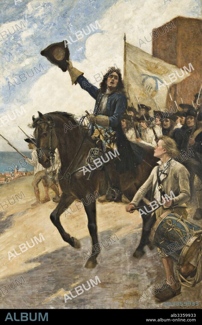 GUSTAF CEDERSTRöM. Magnus Stenbock in the Battle of Helsingborg.