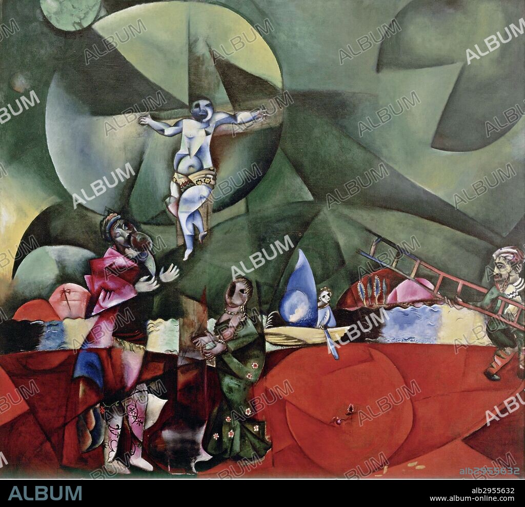 Marc Chagall / 'Calvary'. 1912, 174 x 192 cm.