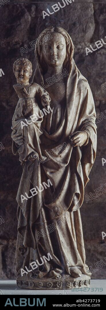 Pere Johan / 'Virgen de los Perdones' (Verge dels Perdons), siglo XV, alabastro, procedente de la iglesia de Santa Ana de Barcelona.