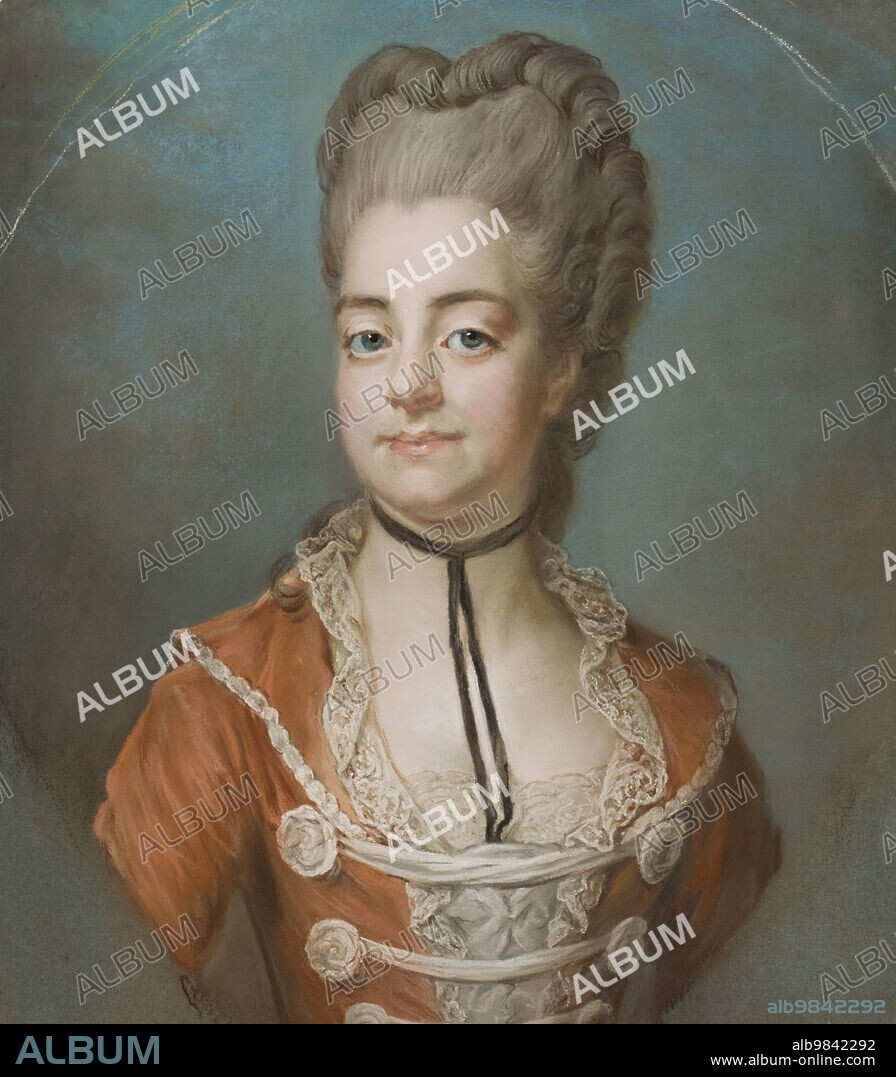 SCHOOL OF GUSTAF LUNDBERG. Kristina Augusta von Fersen, 1754-1846, married to Fredrik Adolf Löwenhielm, mid-18th century.