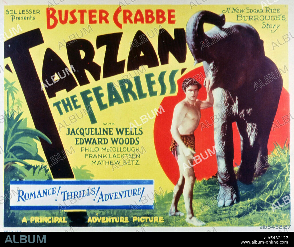 TARZAN DE LAS FIERAS, 1933 (TARZAN THE FEARLESS), dirigida por ROBERT F. HILL. Copyright SOL LESSER PRODUCTIONS.