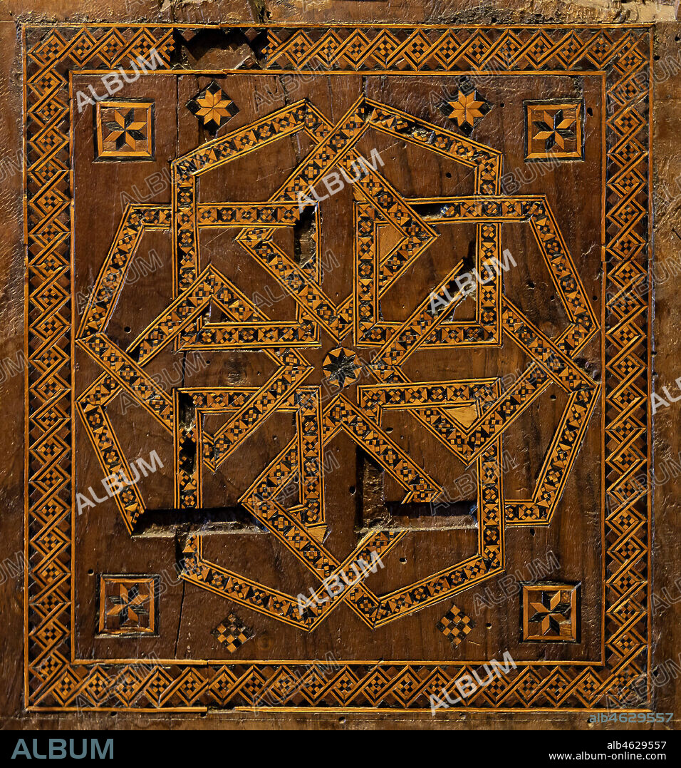 Orvieto, MODO (Museum of the Opera of the Duomo of Orvieto): Lectern and fragments of the choir, by Siena masters, 1330 - 70, carved and inlaid wood.