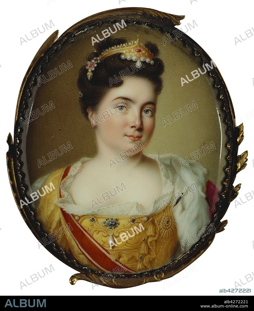 CHARLES BOIT. Portrait of Empress Catherine I. (1684-1727).