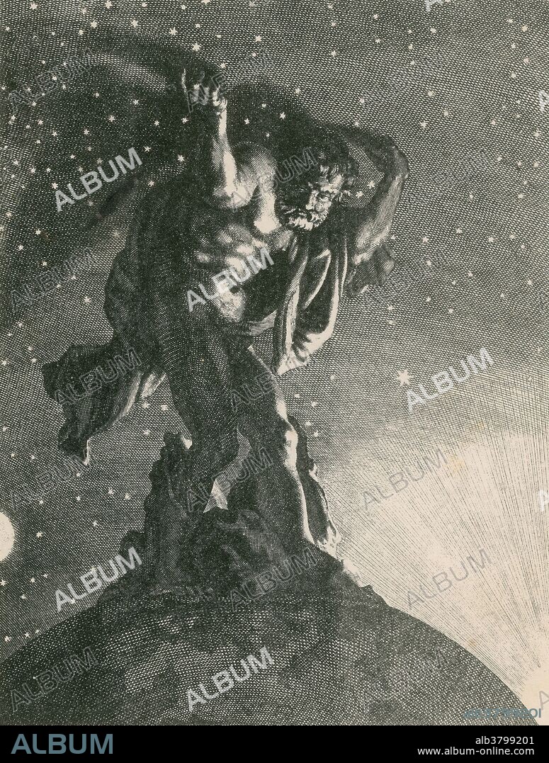 "Atlas Supports the Heavens on His Shoulders" by Bernard Picart (1731). by. In classical Greek mythology, Atlas was the primordial Titan who held up the celestial sphere. He is also the titan of astronomy and navigation. Atlas and his brother Menoetius sided with the Titans in their war against the Olympians, the Titanomachy. When the Titans were defeated, many of them were confined to Tartarus, but Zeus condemned Atlas to stand at the western edge of Gaia (the Earth) and hold up Uranus on his shoulders, to prevent the two from resuming their primordial embrace. A common misconception today is that Atlas was forced to hold the Earth on his shoulders, but Classical art shows Atlas holding the celestial spheres, not a globe.
