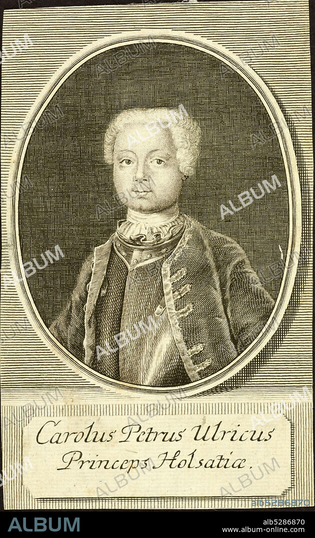 CHRISTIAN FRIEDRICH FRITZSCH. Portrait of the Duke Karl Peter Ulrich of Holstein-Gottorp (1728-1762).