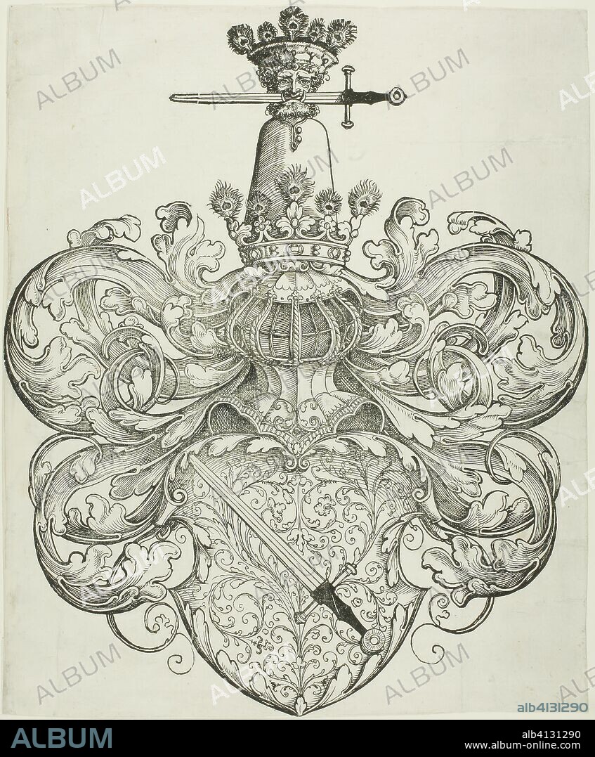 The Arms of the Family Kress von Kressenstein. Nuremberg School; German, 16th century. Date: 1530-1600. Dimensions: 322 × 270 mm. Woodcut on ivory laid paper. Origin: Germany.