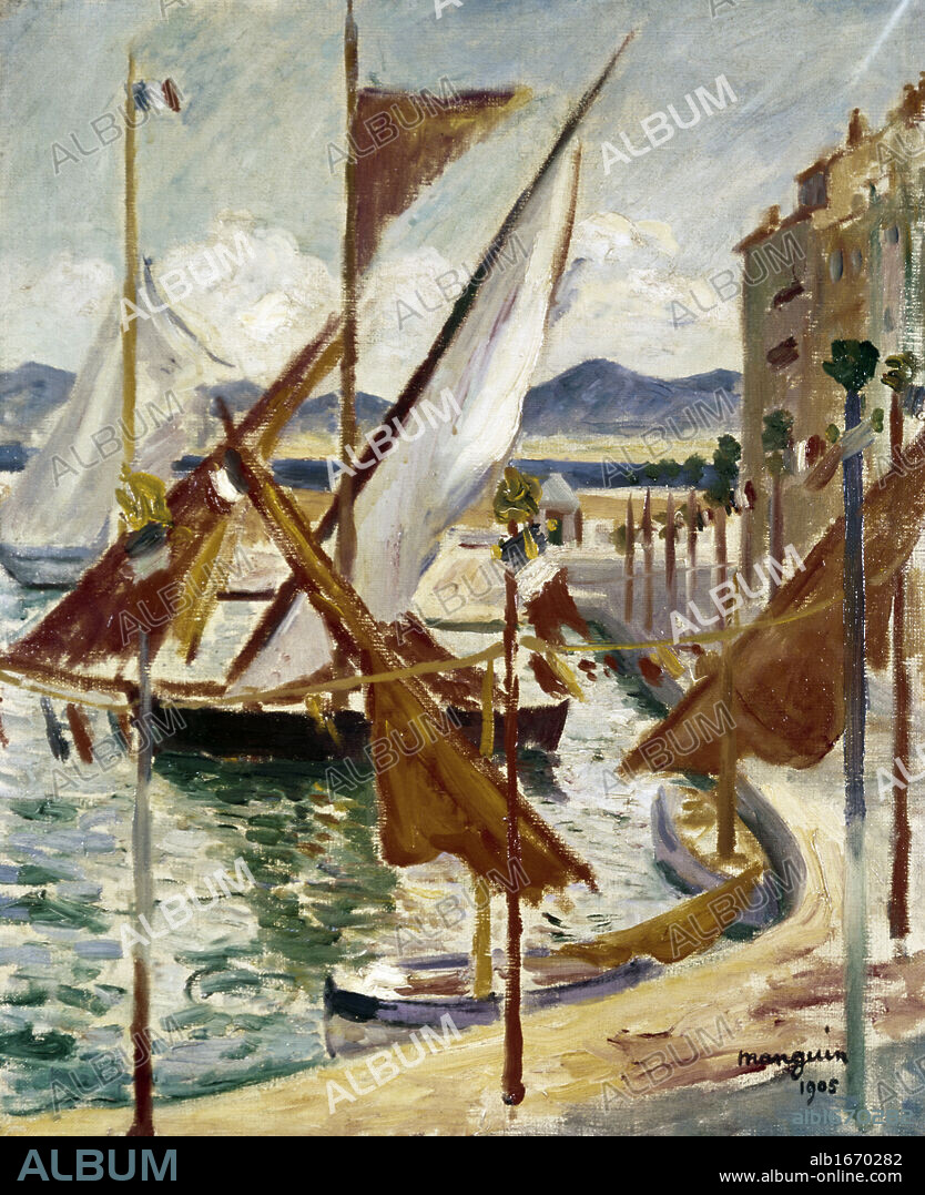 14th of July in Saint-Tropez by Henri Charles Manguin, 1905, 1874-1949.