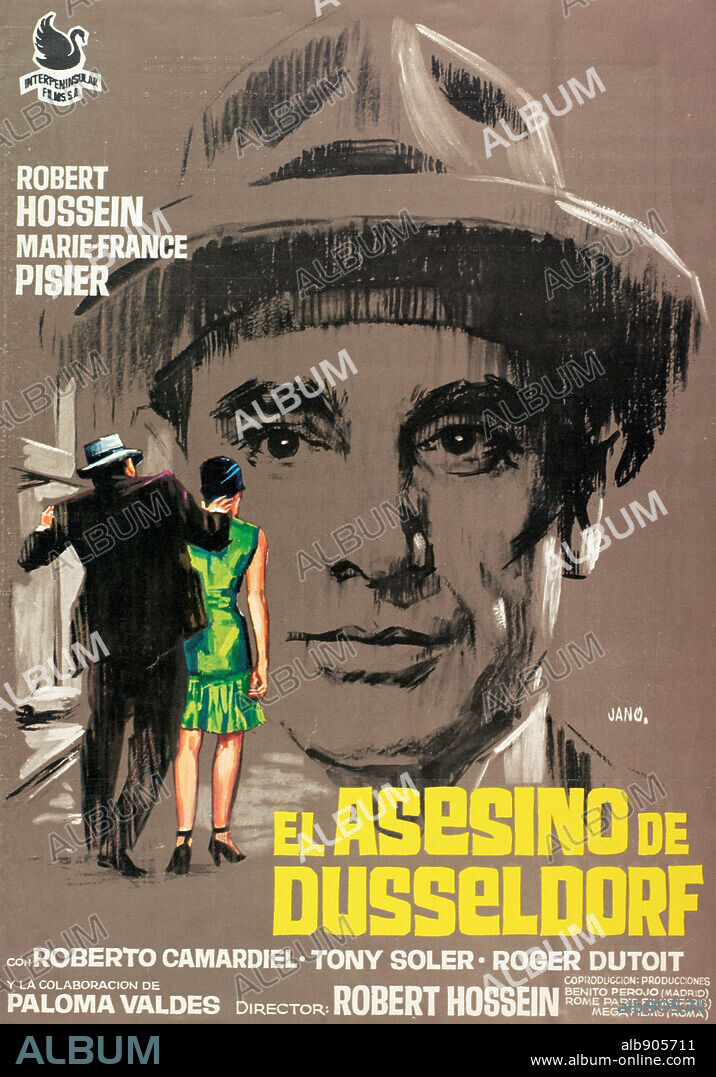 Poster of THE SECRET KILLER, 1965 (LE VAMPIRE DE DUSSELDORF), directed by ROBERT HOSSEIN. Copyright MEGA FILMS.