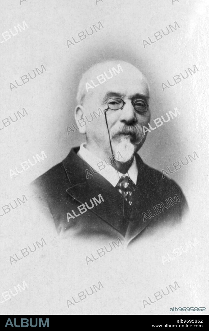 Charles Victor Cherbuliez (July 19, 1829 - July 1, 1899) French novelist and miscellaneous writer, born at Geneva, where his father was a classical professor at the university. He was descended from a family of Protestant refugees, and many years later Victor Cherbuliez resumed his French nationality, taking advantage of an act passed in the early days of the Revolution. Early education in Geneva then to Paris and afterwards to the universities of Bonn and Berlin. He returned to his native town as a teacher. After his resumption of French citizenship he was elected a member of the Academy (1881) and, having received the Legion of Honor in 1870, he was promoted to be officer of the order in 1892. Cherbuliez was a prolific and successful writer of fiction. His first book, originally published in 1860, reappeared in 1864 under the title of Un Cheval de Phidias: it is a romantic study of art in the golden age of Athens. He went on to produce a series of novels. ©2007 TopFoto.