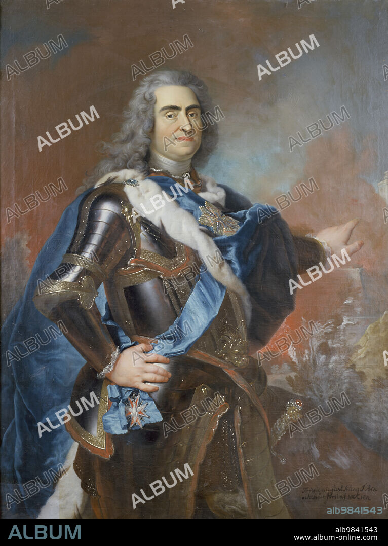 LOUIS DE SILVESTRE. August II the Strong, 1670-1733, elector of Saxony, king of Poland, late 17th-mid 18th century.