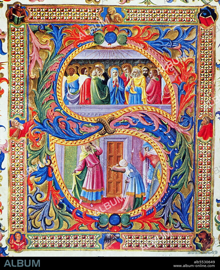 Fra Giovanni da Fiesole, called Beato Angelico, and Camaldolese of the Angeli. 15th century Italian miniature.