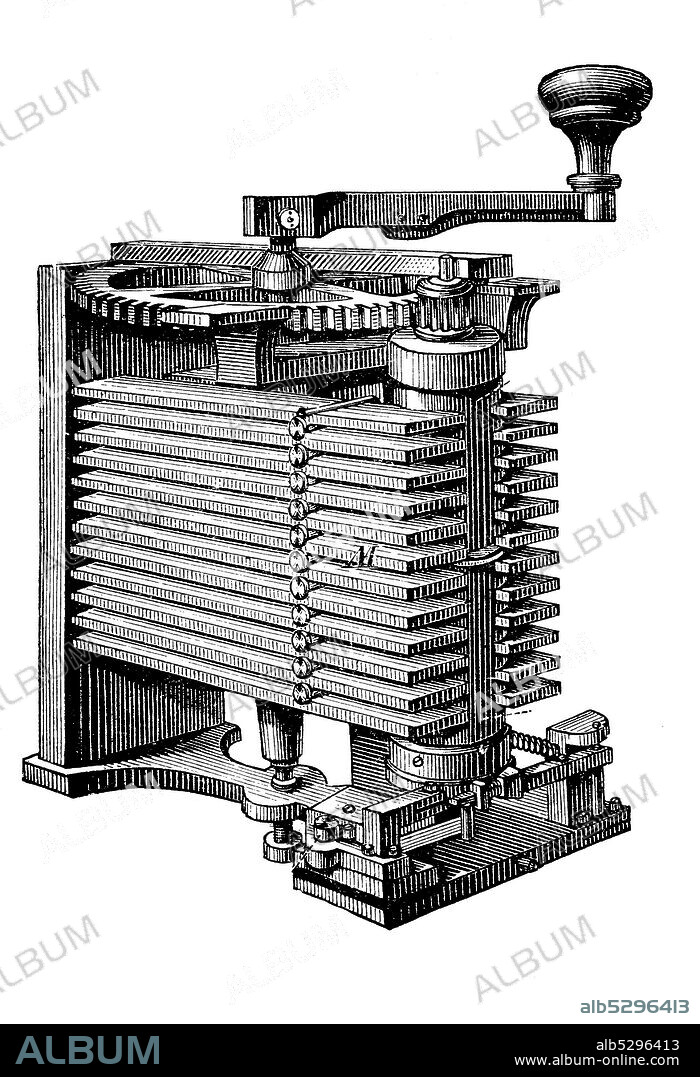 a needle telegraph produced by Siemens & Halske  /  ein Zeigertelegraf von Siemens & Halske, Historisch, digital improved reproduction of an original from the 19th century / digitale Reproduktion einer Originalvorlage aus dem 19. Jahrhundert,.