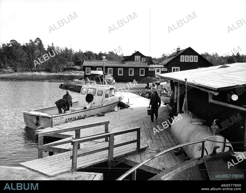 Askö 1977-11-18. Askölaboratoriet på Askö i Trosa skärgård . Foto: Ingvar Karmhed / SvD / TT / kod 12014.