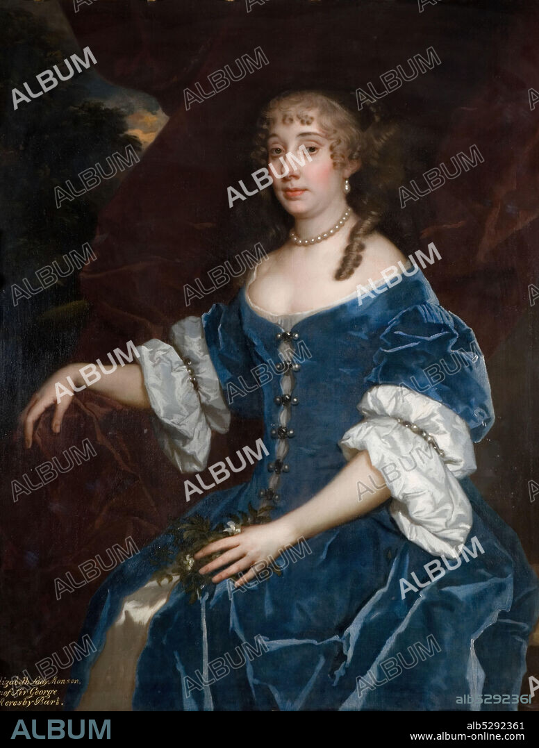 PETER LELY. Portrait of Elizabeth Lady Monson, 1680.