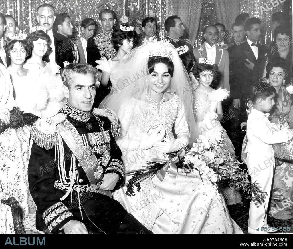 December 20, 1959. Wedding of Mohamed Reza Pahlevi and Farah Diba.
