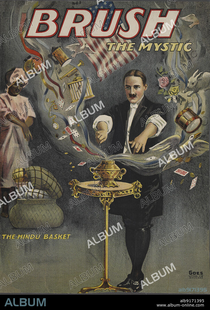 Brush the Mystic: the Hindu basket, c1920. [Publisher: Goes Litho Co.; Place: Chicago].
