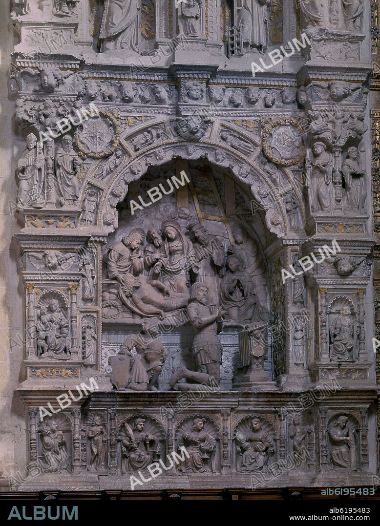 JUAN RODRIGUEZ (? / 1544) Y LUCAS GIRALDO (S XVI). SEPULCRO DE DON JUAN PACHECO MARQUES DE VILLENA EN LA IGLESIA DEL MONASTERIO DEL PARRAL - 1528 - RENACIMIENTO ESPAÑOL.