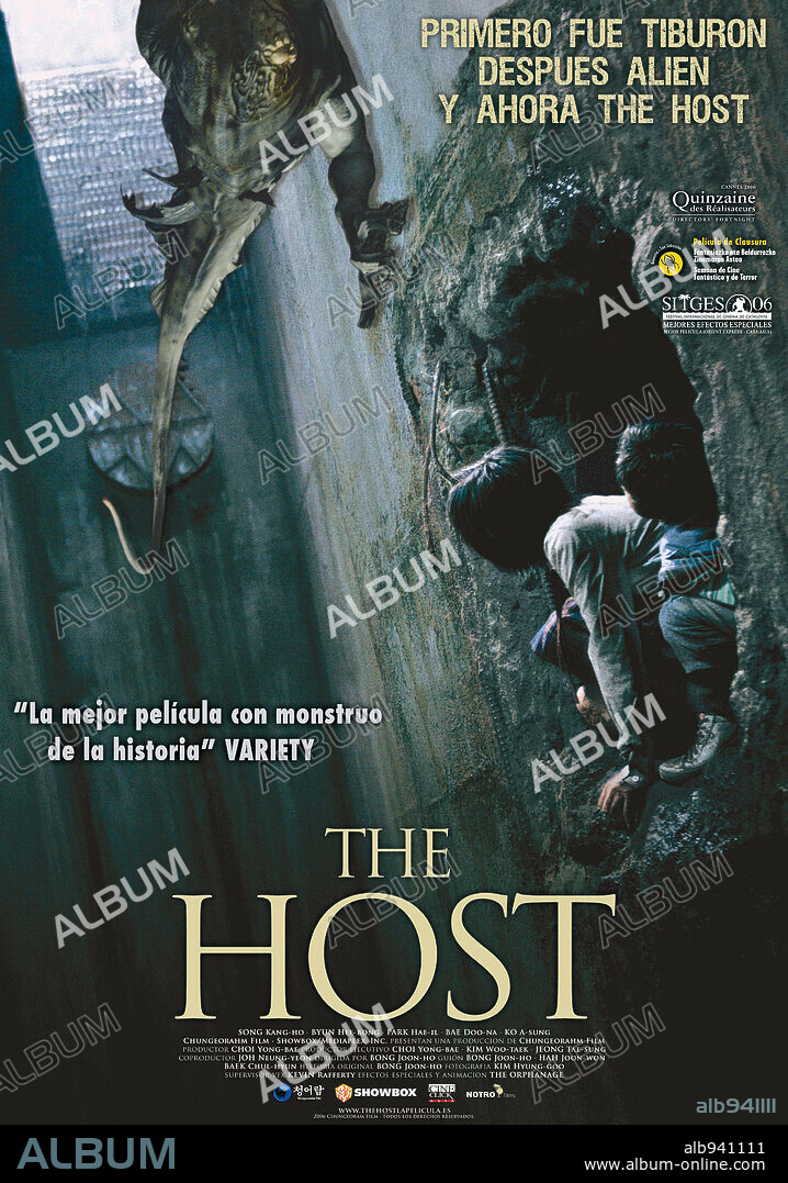 Poster de THE HOST, 2006 (GWOEMUL), dirigida por BONG JOON HO. Copyright CHEONGEORAM.