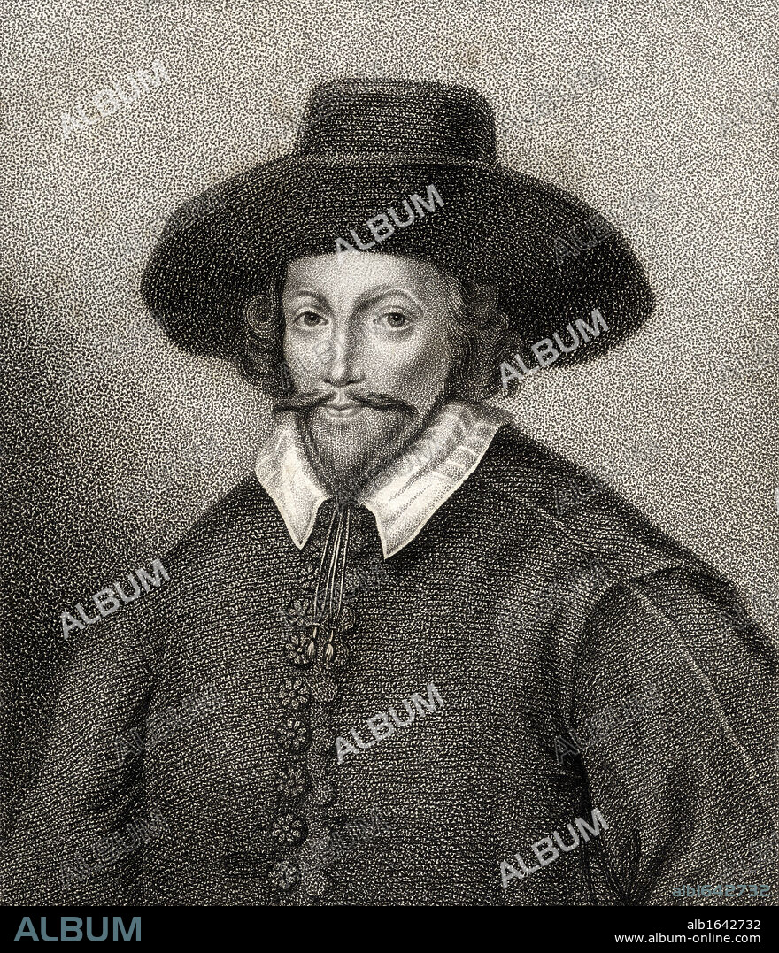 John Holles 1st Earl of Clare 1564 - 1637 English nobleman Engraved by Bocquet from the book A catalogue of Royal and Noble Authors Volume II published 1806.
