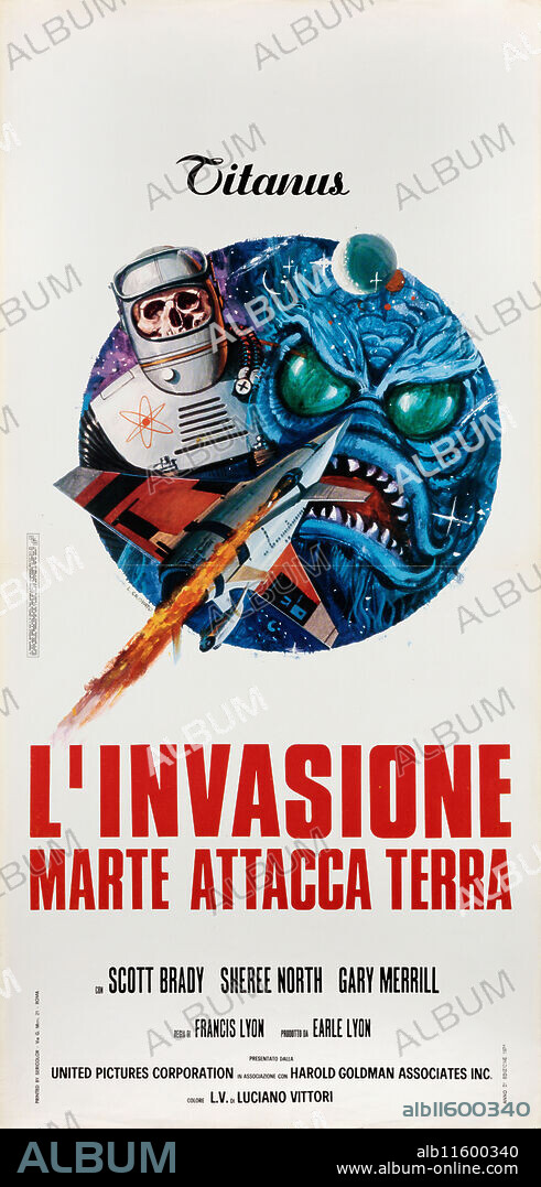 LUCIANO "LUCA" CROVATO. Movie poster "Destination Inner Space" by Francis D. Lyon.