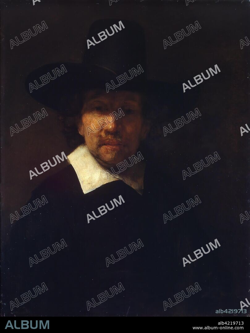 REMBRANDT HARMENSZ. VAN RIJN. 'Portrait of the Poet Jeremias de Decker'. Holland, 1666. Dimensions: 71x56 cm.