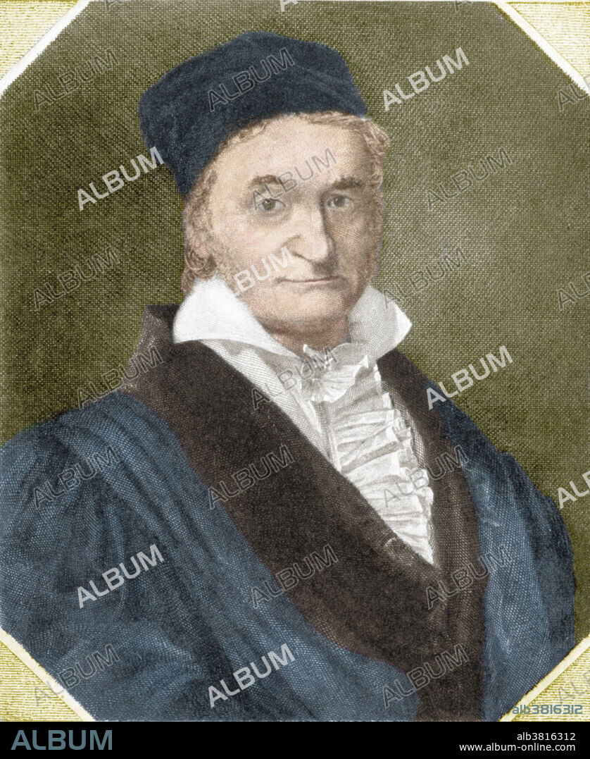 Mathematician Karl Friedrich Gauss (1777-1855) on the terrace of the Gottingen Observatory. Gauss was a German mathematician and scientist who contributed to the fields of number theory, analysis, differential geometry, geodesy, electrostatics, astronomy, and optics.